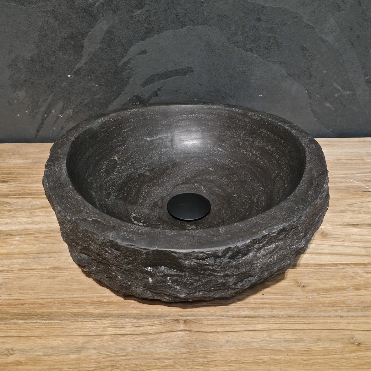 Aufsatzwaschbecken | Blaustein grob | Naturstein | Verschiedene Größen