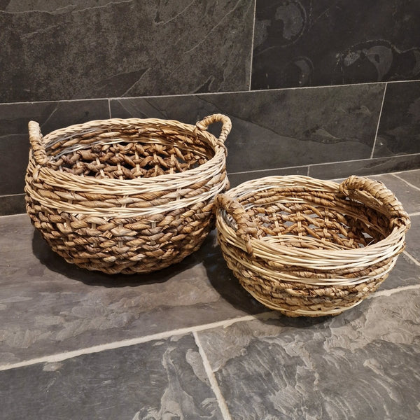  - Handgeflochtenes Körbchen aus Rattan - Badgestaltung | Afrika Naturstein