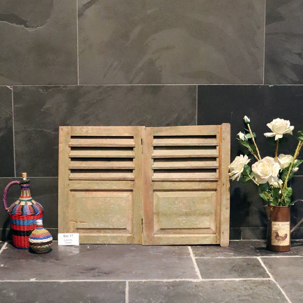  - Louvre Türen in vielen Größen - Set 17 (B43 x H59 x T4 cm) - Badgestaltung | Afrika Naturstein