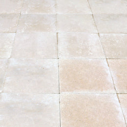  - Muster | Terrassenplatten | Kalkstein | SINAI PEARL - ca. 20 x 20 cm - Muster | Afrika Naturstein