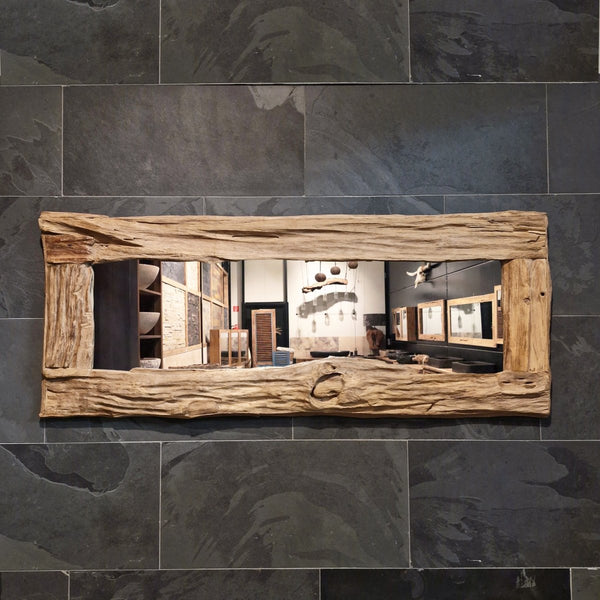  - EROSI aus Teakholz | Einzelstück | In verschiedene Größen - 210 x 74 x 5 cm - Badgestaltung | Afrika Naturstein