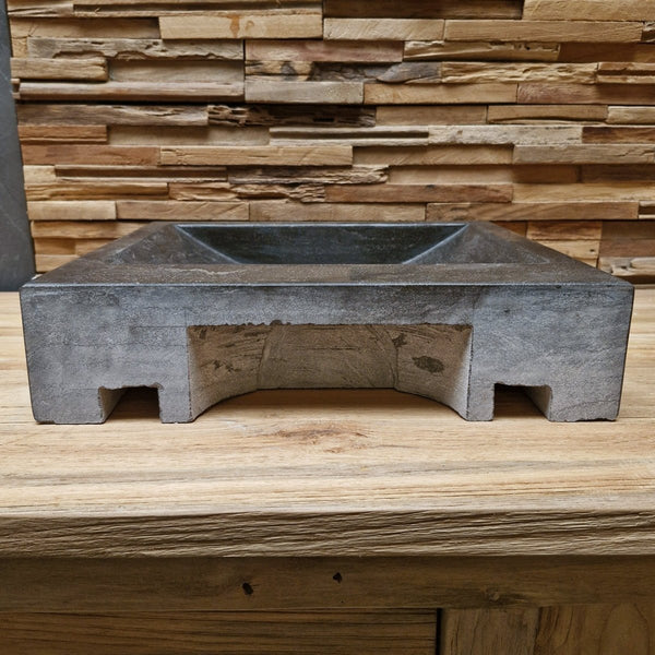  - BILBAO Waschtisch Blaustein Glatt - 42 x 38 x 10 cm - Badgestaltung | Afrika Naturstein