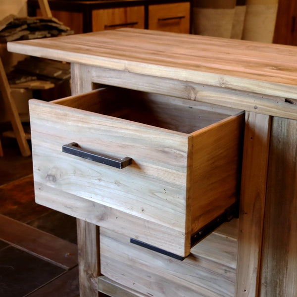  - BINTAN 1 Waschbeckenunterschrank - 190 x 50 x 80 cm - Badgestaltung | Afrika Naturstein