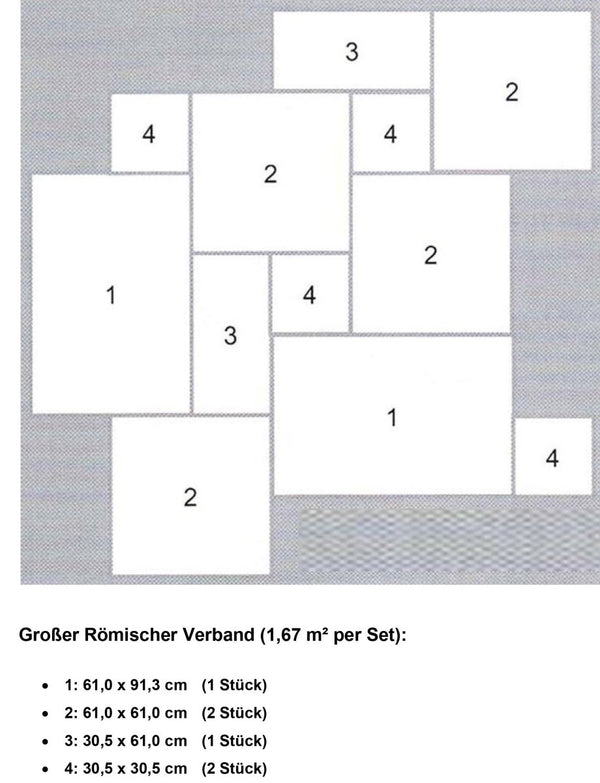  - Muster | Sandsteinfliesen | CHATEAU GRIS | Schlossboden - ca. 20 x 20 cm - Muster | Afrika Naturstein