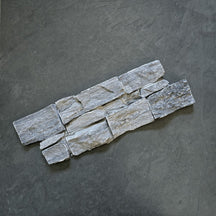 Quarzit Blue Rocks Verblender aus Naturstein, rechteckige Quarzit-Verblender für stilvolle Fassaden- und Mauergestaltung
