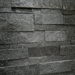 - Muster | Naturstein Verblender | QUARZIT BLACK - ca. 15 x 15 - 20 cm - Muster | Afrika Naturstein