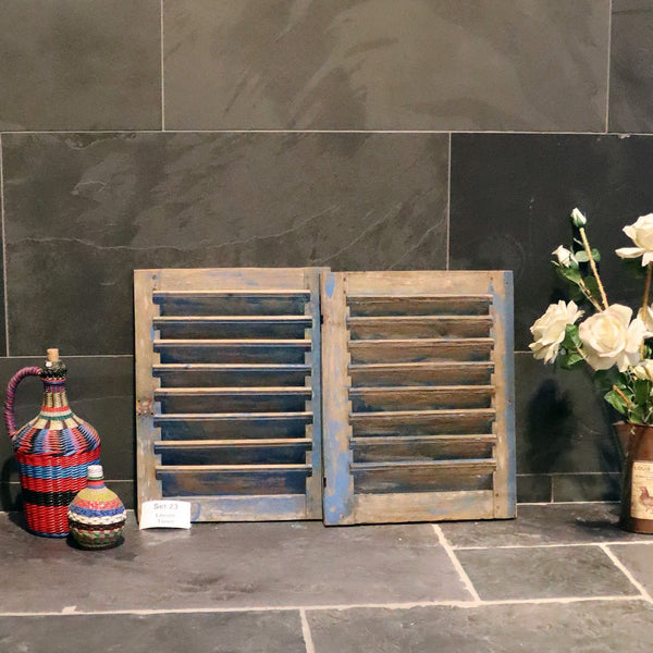  - Louvre Türen in vielen Größen - Set 23 (B39 x H52 x T3 cm) - Badgestaltung | Afrika Naturstein