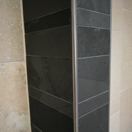  - Schiefer Verblender | MUSTANG BLACK SLATE - 60 x 15 x 1.0 cm - Verblender | Afrika Naturstein