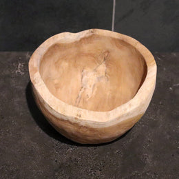  - Kleine Dekoschale aus Suar Holz, Ø 20 cm - Badgestaltung | Afrika Naturstein