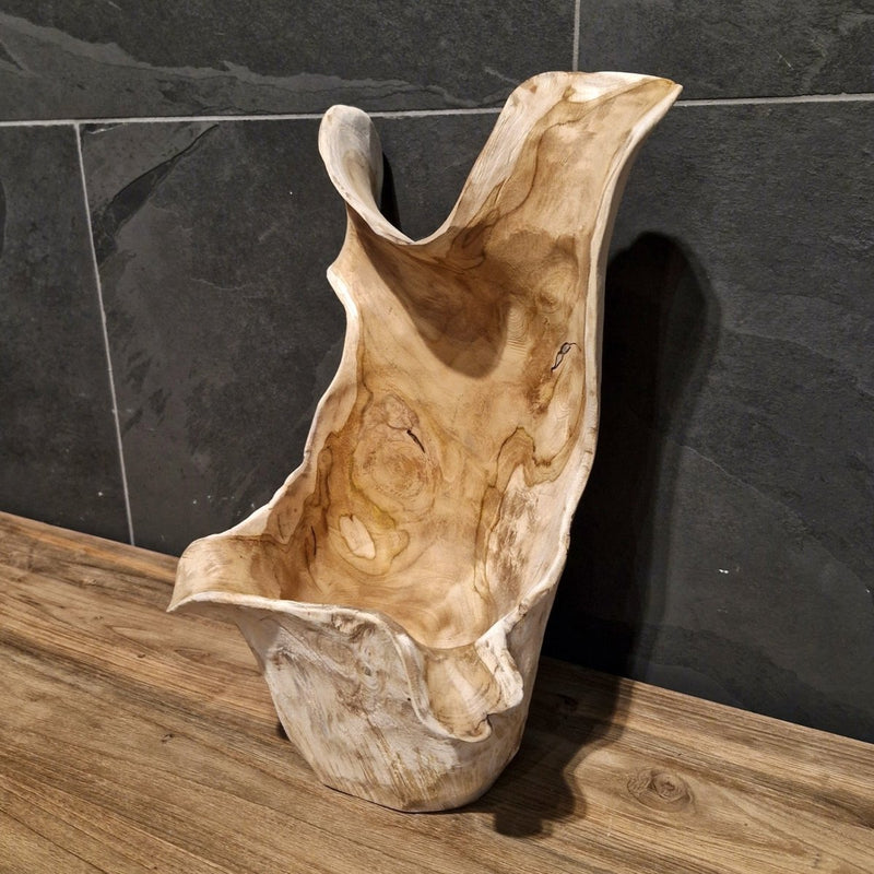  - LADA, Vase/Körbchen aus recyceltem Teakholz, diverse Größen - Nummer 2 - Badgestaltung | Afrika Naturstein