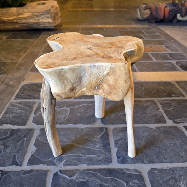  - Hocker aus Wurzelholz - Hocker 3 - Badgestaltung | Afrika Naturstein