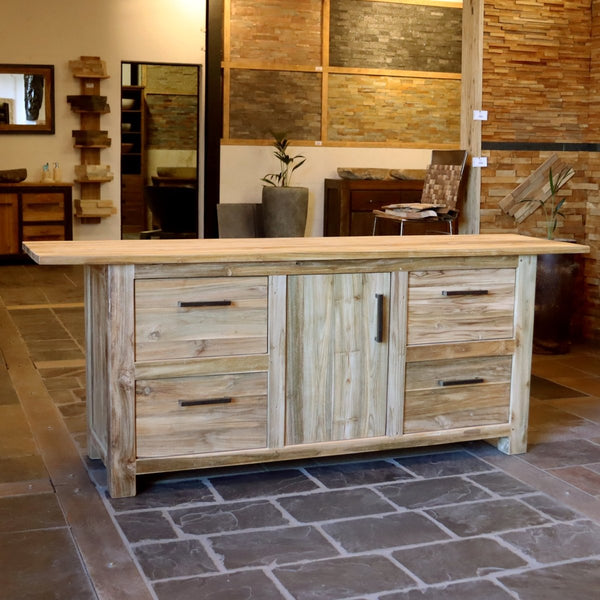  - BINTAN 1 Waschbeckenunterschrank - 190 x 50 x 80 cm - Badgestaltung | Afrika Naturstein