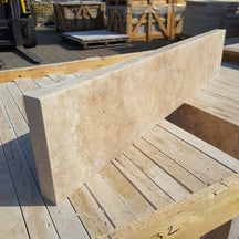 Terrassenplatten aus Travertin, 100x20x4 cm, Naturstein, im Gartenbereich, von TRAVERTIN MIX.