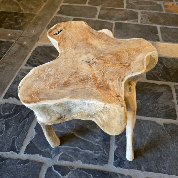  - Hocker aus Wurzelholz - Hocker 3 - Badgestaltung | Afrika Naturstein