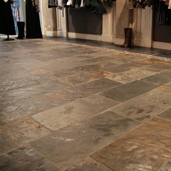 Schieferfliesen Platten Namib Desert spaltrau - Muster | Schieferfliesen | NAMIB DESERT - ca. 20 x 20 cm - Muster | Afrika Naturstein