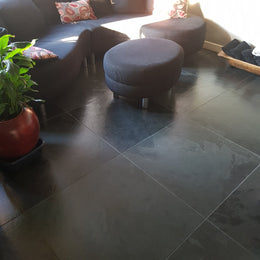  - Schieferfliesen | MUSTANG (Black Slate) | In verschiedenen Formaten - 50 x 50 x 1.0 cm - Fliesen | Afrika Naturstein