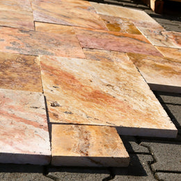  - Terrassenplatten | TRAVERTIN SCABAS (ANTIK GOLD) - 61 x 40.6 x 3 cm - Terrassenplatten | Afrika Naturstein