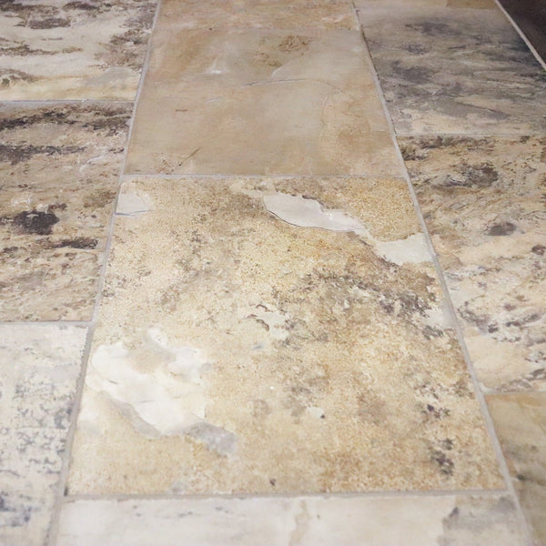  - Muster | Schieferfliesen | ANTIQUE WHITE - ca. 20 x 20 cm - Muster | Afrika Naturstein