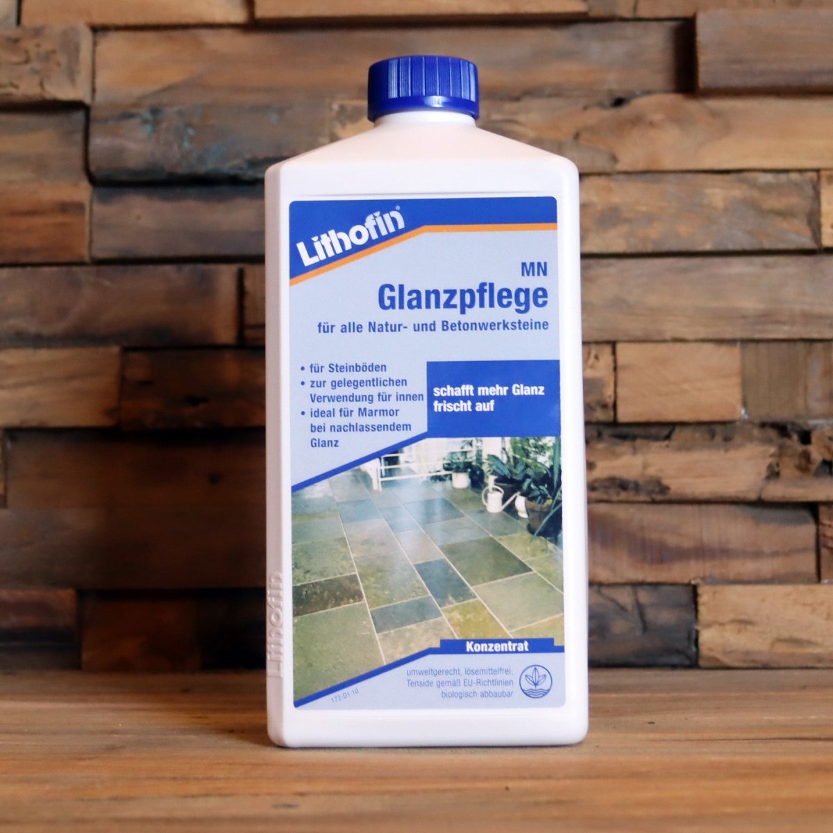  - Lithofin GLANZPFLEGE - 1 L - Schoonmaakmiddelen voor badkuip en tegels | Afrika Naturstein
