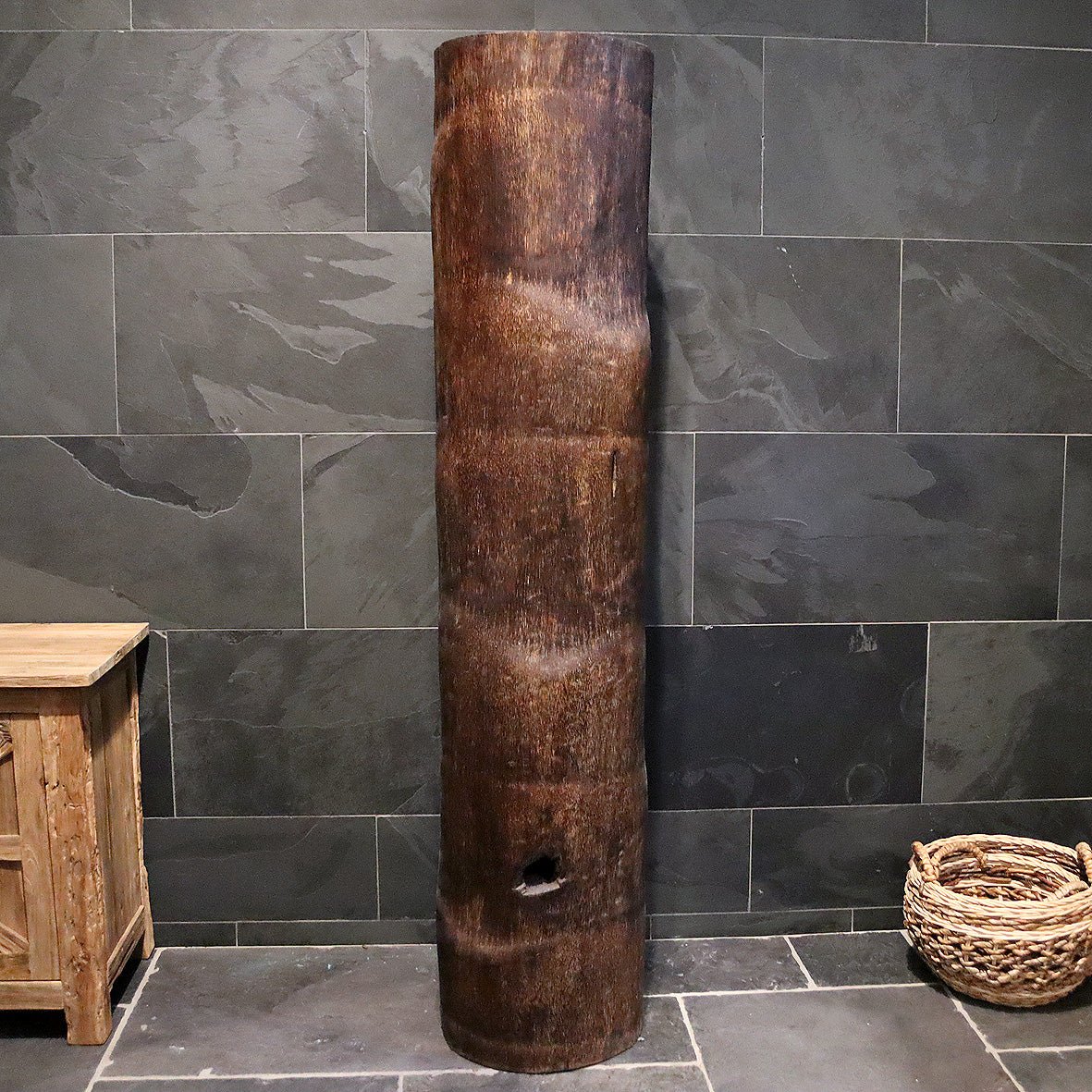 VASE Palm Schlank Badgestaltung in verschiedenen Größen, stilvoller Badeimer aus Kunststoff für modernes Badezimmer