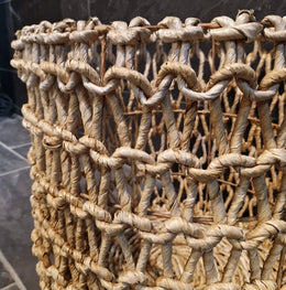  - Wäschekorb rund aus Bananenblatt - Badgestaltung | Afrika Naturstein