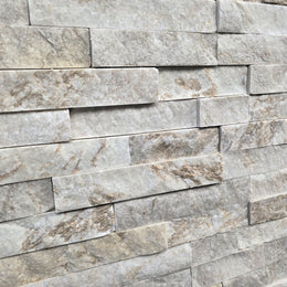  - Muster | Naturstein Verblender | MARMOR WHITE GOLD - ca. 15 x 15 - 20 cm - Muster | Afrika Naturstein