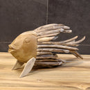Decoratieve houten beeld 'Kleine Vis'