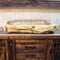 FOSSIL WOOD Waschbecken Nr. 5 - 90 x 50 x 15 cm