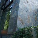 Schiefereindeckung Fassadenplatten polygonal Schiefer Rusty