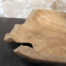 Decoratieve houten schaal ø 50 cm